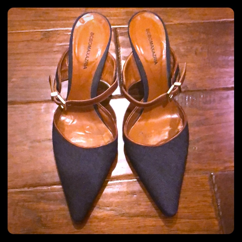 BCBGMAXAZRIA Denim Heels